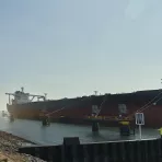 Ship dock wind energy