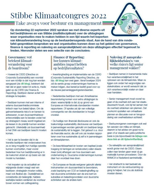 Stibbe Klimaatcongres 2022