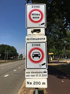 Herkenbaarheid verkeersbord milieuzone gemeente Utrecht