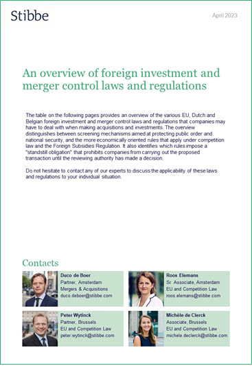 foreign investment and merger control laws 