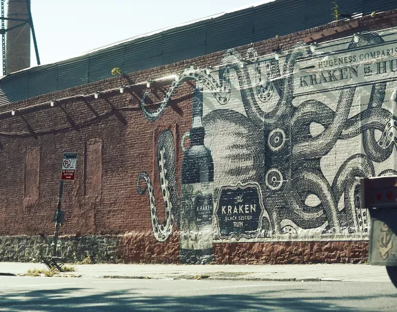 New York wall graffiti