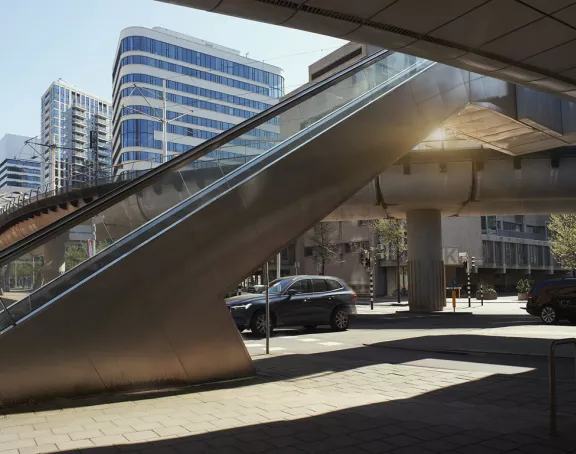 Amsterdam subway stairs Zuidas