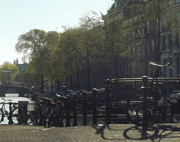 Amsterdam gracht fiets