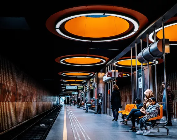 Pannenhuis metro station in Brussels