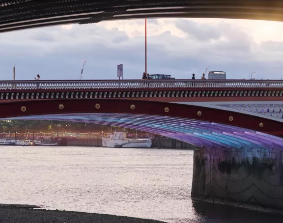 London City bridge double decker bus