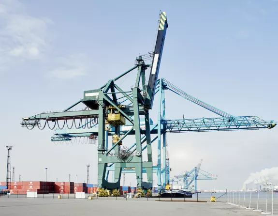 Container terminal in the Port of Antwerp