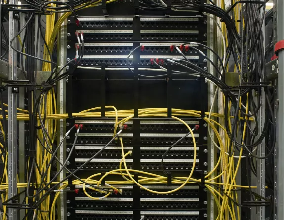 Server wires serverroom